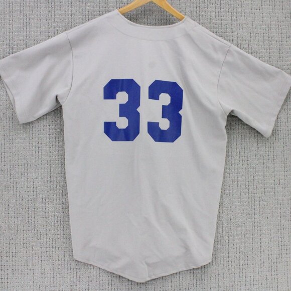 Vintage Teamwork Athletic Apparel x Dodgers Jersey Men XL Gray Baseball #33 Rare - Picture 6 of 8